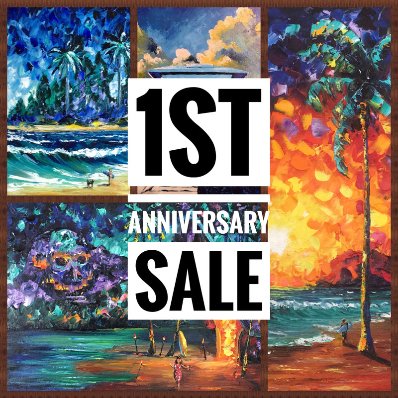 Friday Night Tiki Adventure Live Painting & 1st Anniversary Sale!!