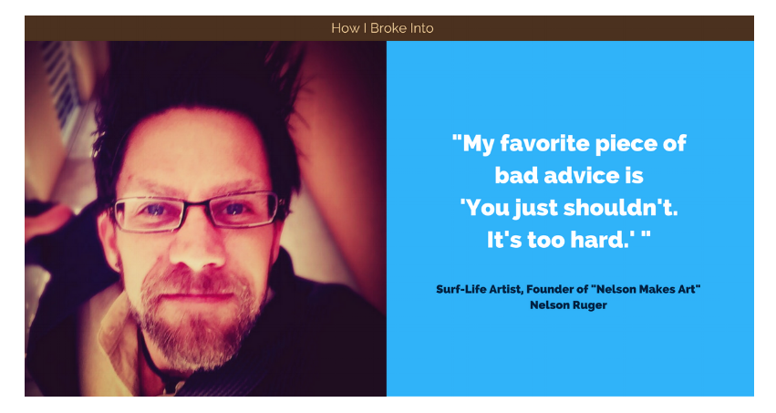 The Surf Artist's Life - my interview with Michael Prywes of 'How I Broke Into..."