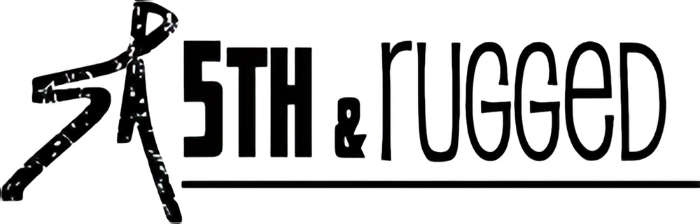 5th & Rugged logo with figure mark and wordmark