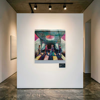 ABY Road Starcruiser art print displayed in modern gallery space with spotlight lighting and clean white walls
