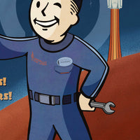 Close detail of Sammie engineer illustration from Adventure Awaits Galactic Starcruiser artwork