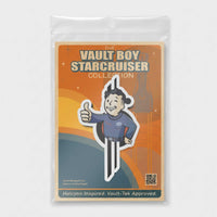 Adventure Awaits Starcruiser Sammie sticker or magnet packaged with Vault Boy Starcruiser backing card