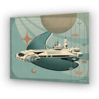Beyond Tomorrow mid-century modern Halcyon art print hero image.
