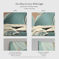 Close-up showing print texture and edge profile for Beyond Tomorrow.