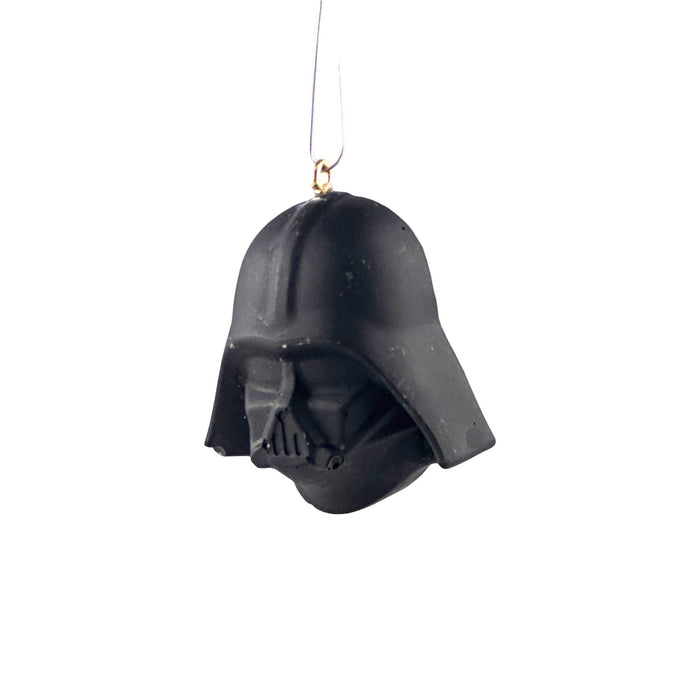 front view darth vader helmet ornament inspired by star wars for christmas decorating