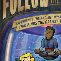 Detail of Follow the Path showing the Saja and vintage-style Halcyon Force training artwork