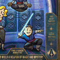 Detail of Follow the Path showing Saja lightsaber training and the Halcyon Training Pod