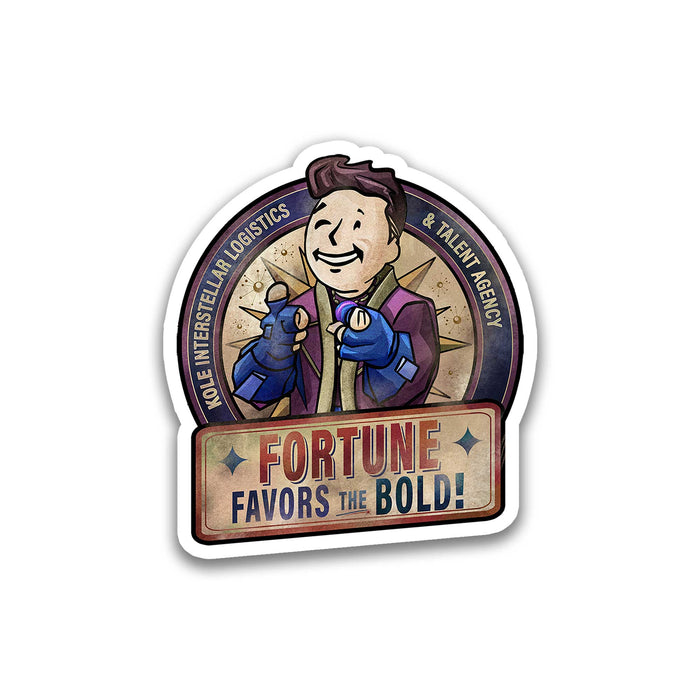 Fortune Favors the Bold Raithe Kole Galactic Starcruiser sticker or magnet