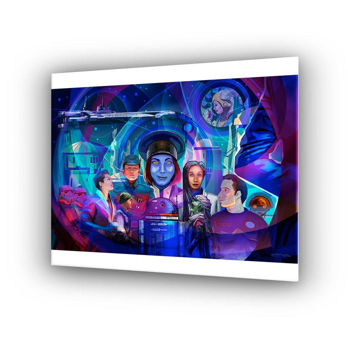 The Galaxy's Finest Halcyon Paper Print on a white background