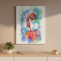 Gold mermaid artwork hanging in a warm sunlit room with coastal decor.