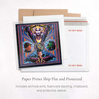 Halcyon Starcruiser art print packaging with protective sleeve foamcore backing and rigid mailer