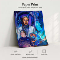 Galactic Starcruiser paper art print with archival matte finish and frame-ready presentation