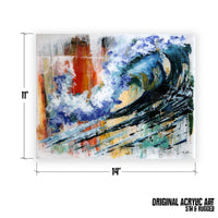 Heatwave – Original Oil & Acrylic on Canvas Board