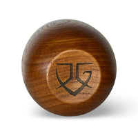 Bottom of wooden Kar’tam cup featuring Gaya Ryloth scoundrel faction symbol
