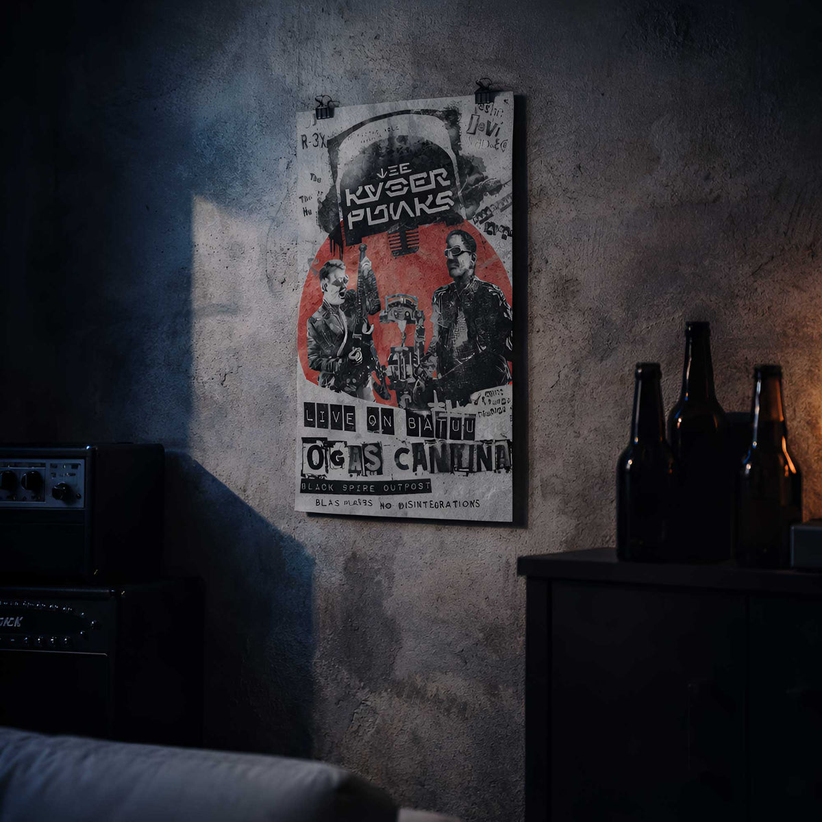 Live on Batuu – Kyberpunks Concert Tribute | Star Wars Punk Poster Art Print