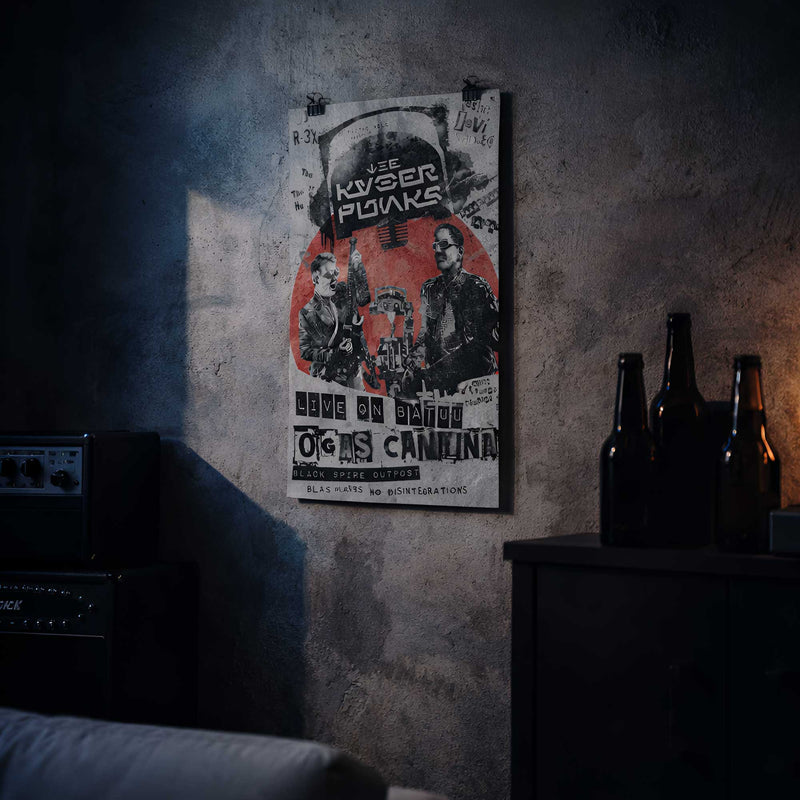 Live on Batuu – Kyberpunks Concert Tribute | Star Wars Punk Poster Art Print