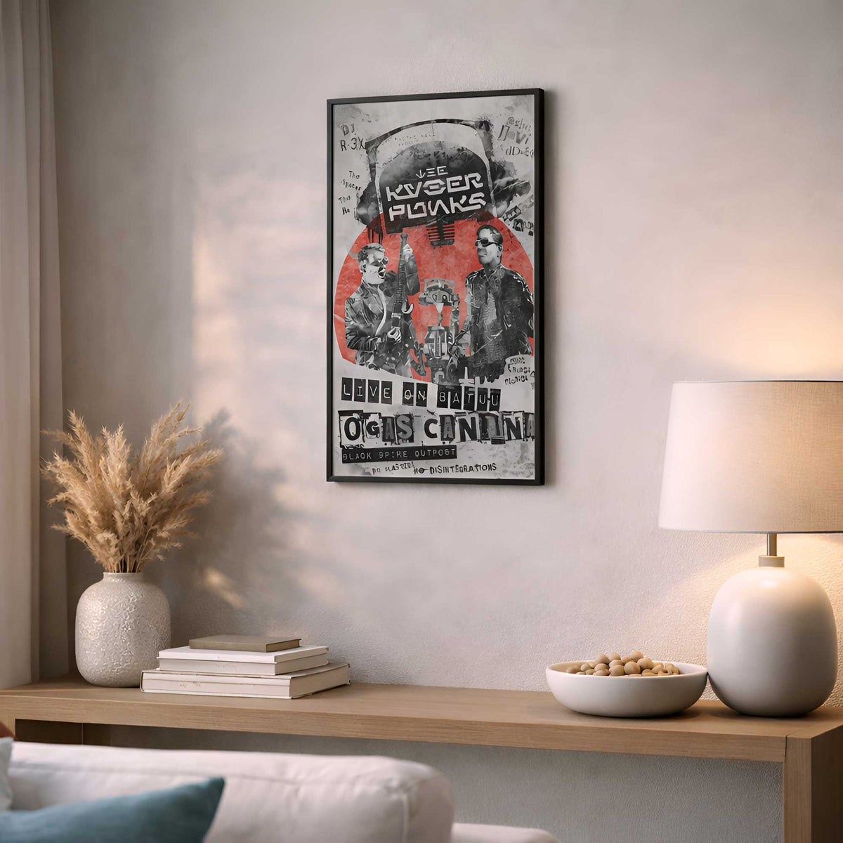 Live on Batuu – Kyberpunks Concert Tribute | Star Wars Punk Poster Art Print