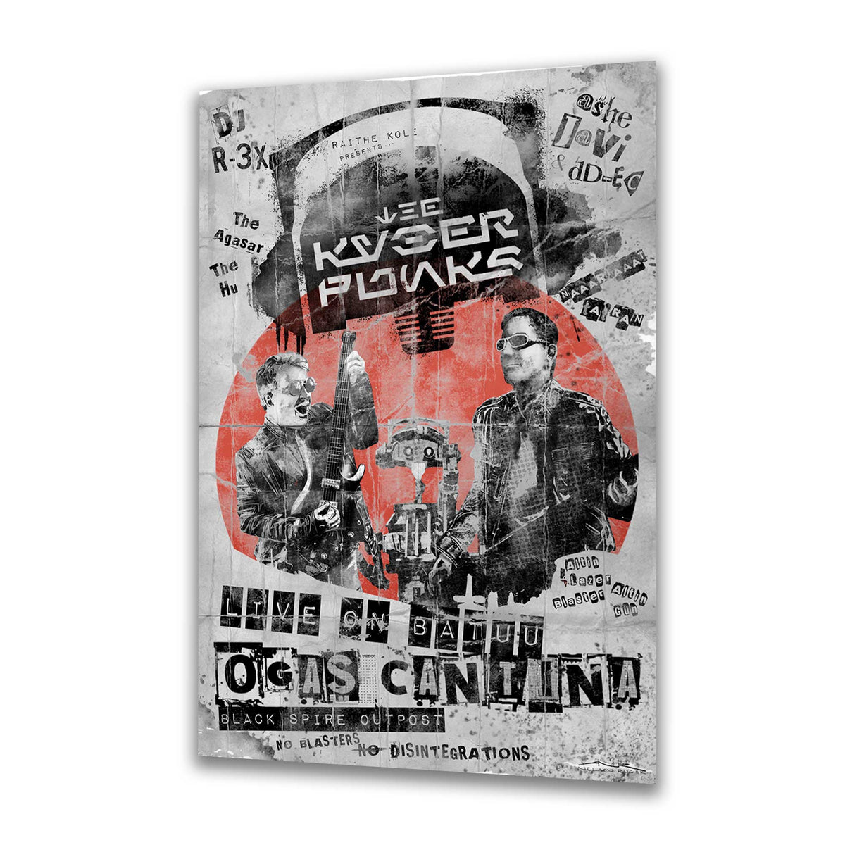 Live on Batuu – Kyberpunks Concert Tribute | Star Wars Punk Poster Art Print