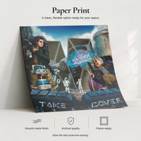 The Kyberpunks’ “Take Cover!” – Batuu Rebellion Tribute | Star Wars Art Print
