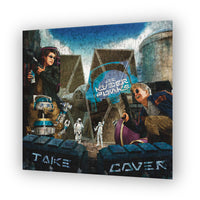Kyberpunks Take Cover album art Mandalorian style variant with textured finish inspired by end credit artwork