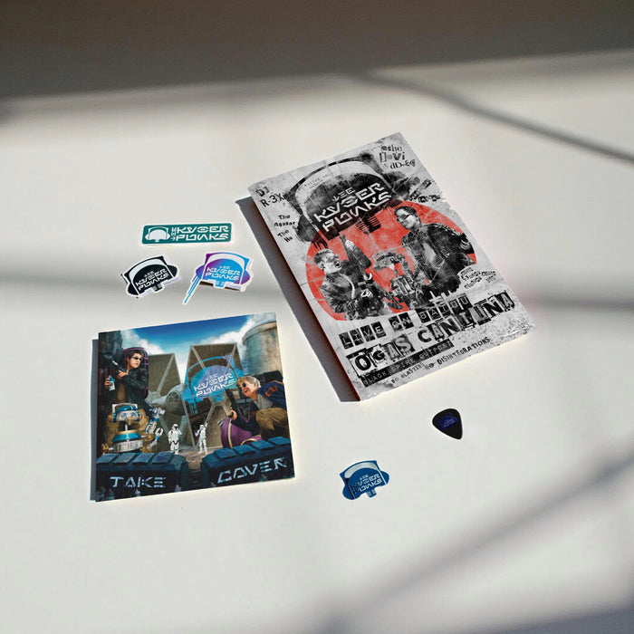 SIGNED The Kyberpunks - Take Cover! - Album Art Bundle!