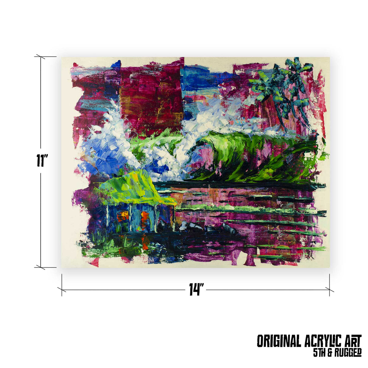 Lagoon Dreams – Original Acrylic on Canvas Board