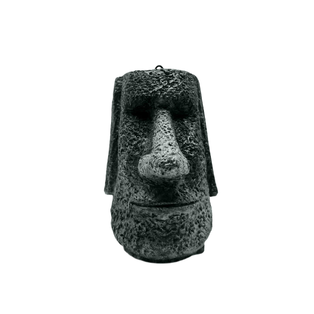 jungle green merry moai tiki holiday ornament