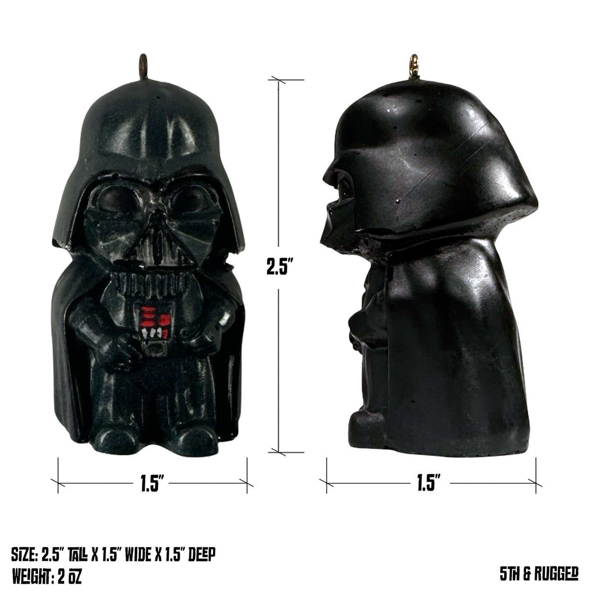Mini Darth Vader Resin Ornament | Star Wars Inspired Holiday Decor