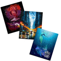 Mini Art Puzzle Studio Set - 3 Puzzle Collection (110 Pieces Each)