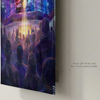 A Moment of Many Paths acrylic print floating 3/8 inch off the wall
