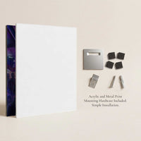 Acrylic and metal print mounting hardware included with A Moment of Many Paths