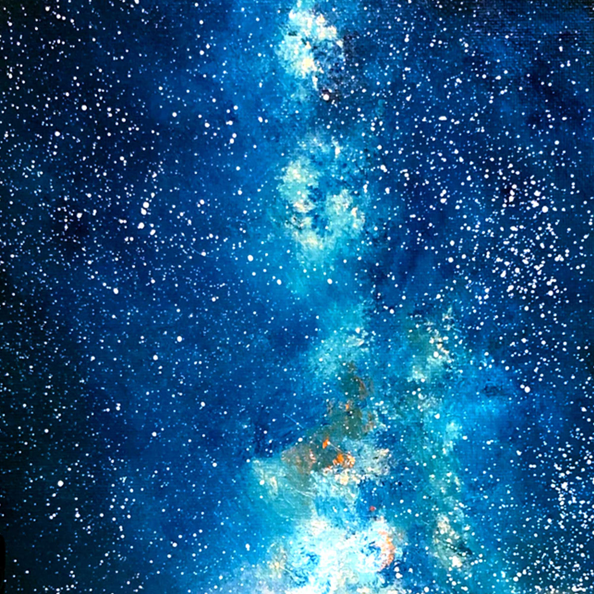 Close up of Milky Way star field detail in Monument Beneath the Stars artwork