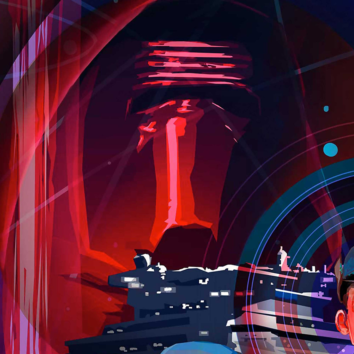 Kylo Ren detail from Order Above All First Order Halcyon artwork