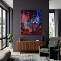 Order Above All First Order Lieutenant Croy Halcyon Starcruiser artwork displayed on wall