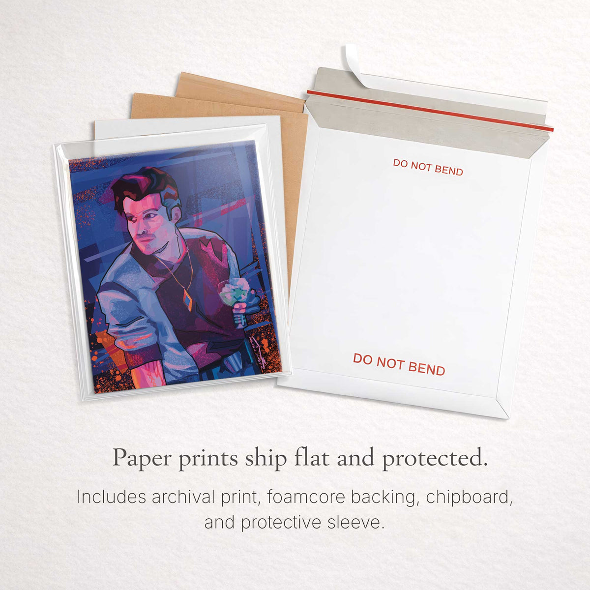 Halcyon Starcruiser Rogue Vibes art print packaged safely for shipping