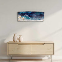 starfish shores resin art above console table