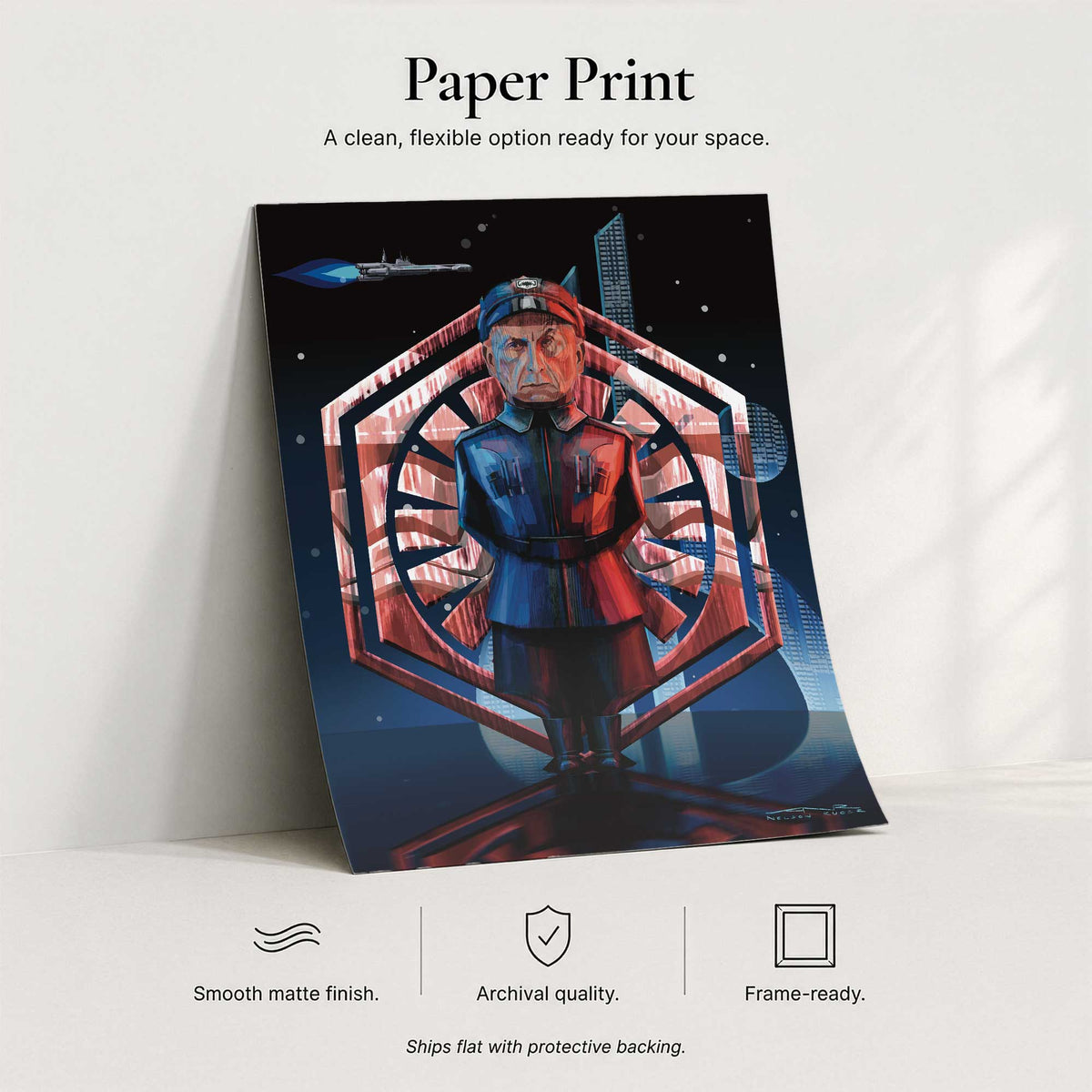 The Great Lt. Croy archival paper print with smooth lustre finish and frame-ready presentation