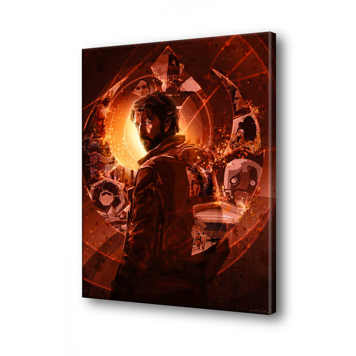 The Spark 2nd Edition Cassian Andor fan art on gallery-wrapped canvas