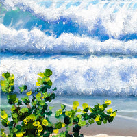 Shoreline detail from Treasure Quay coastal canvas wall art