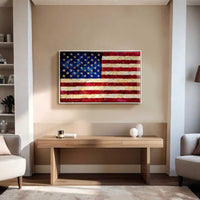 United, Vol. 2 — American Flag Acrylic Artwork in Floating Frame