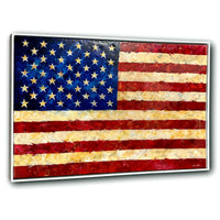 United, Vol. 2 — American Flag Acrylic Artwork in Floating Frame