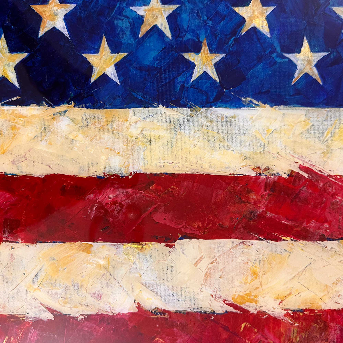 United, Vol. 2 — American Flag Acrylic Artwork in Floating Frame