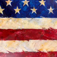 United, Vol. 2 — American Flag Acrylic Artwork in Floating Frame