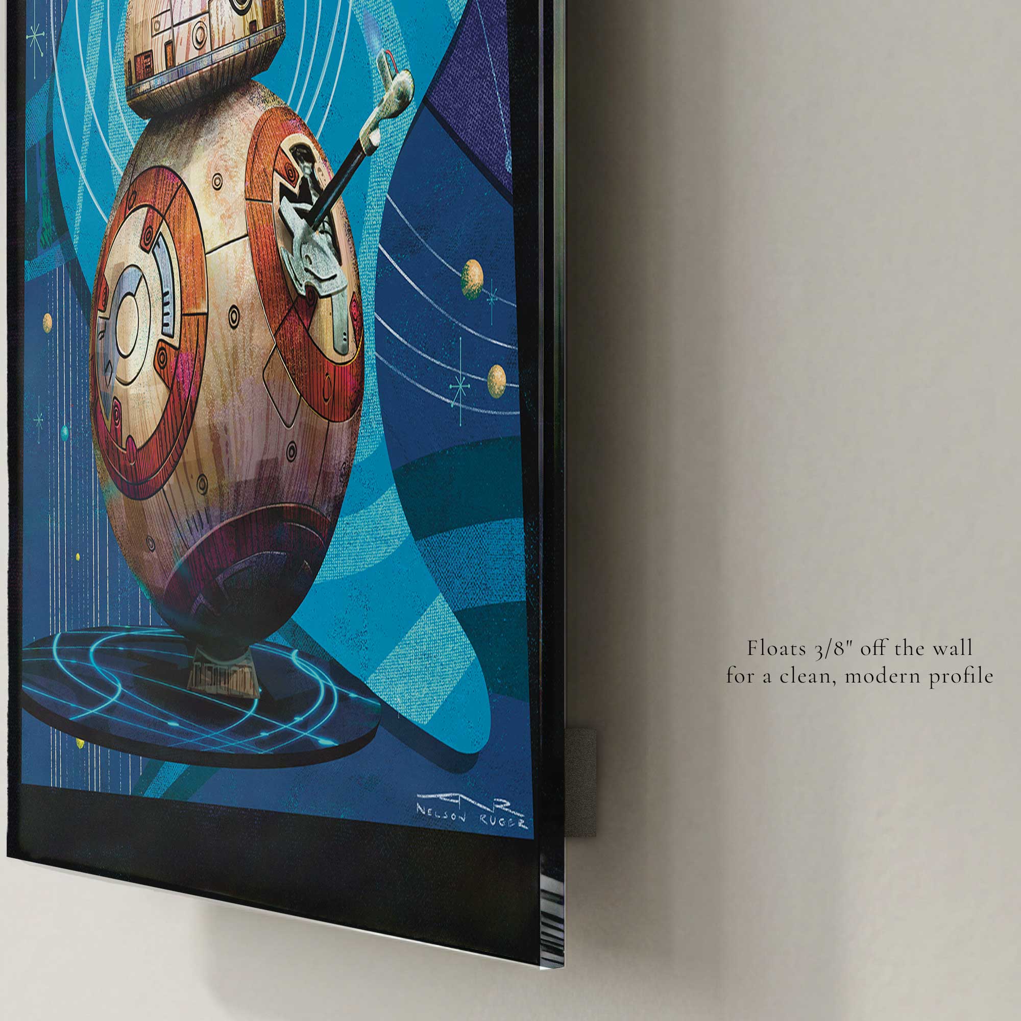 BB-8 Star Wars Art Print – Retro Droid Wall Art Decor – 5th & Rugged