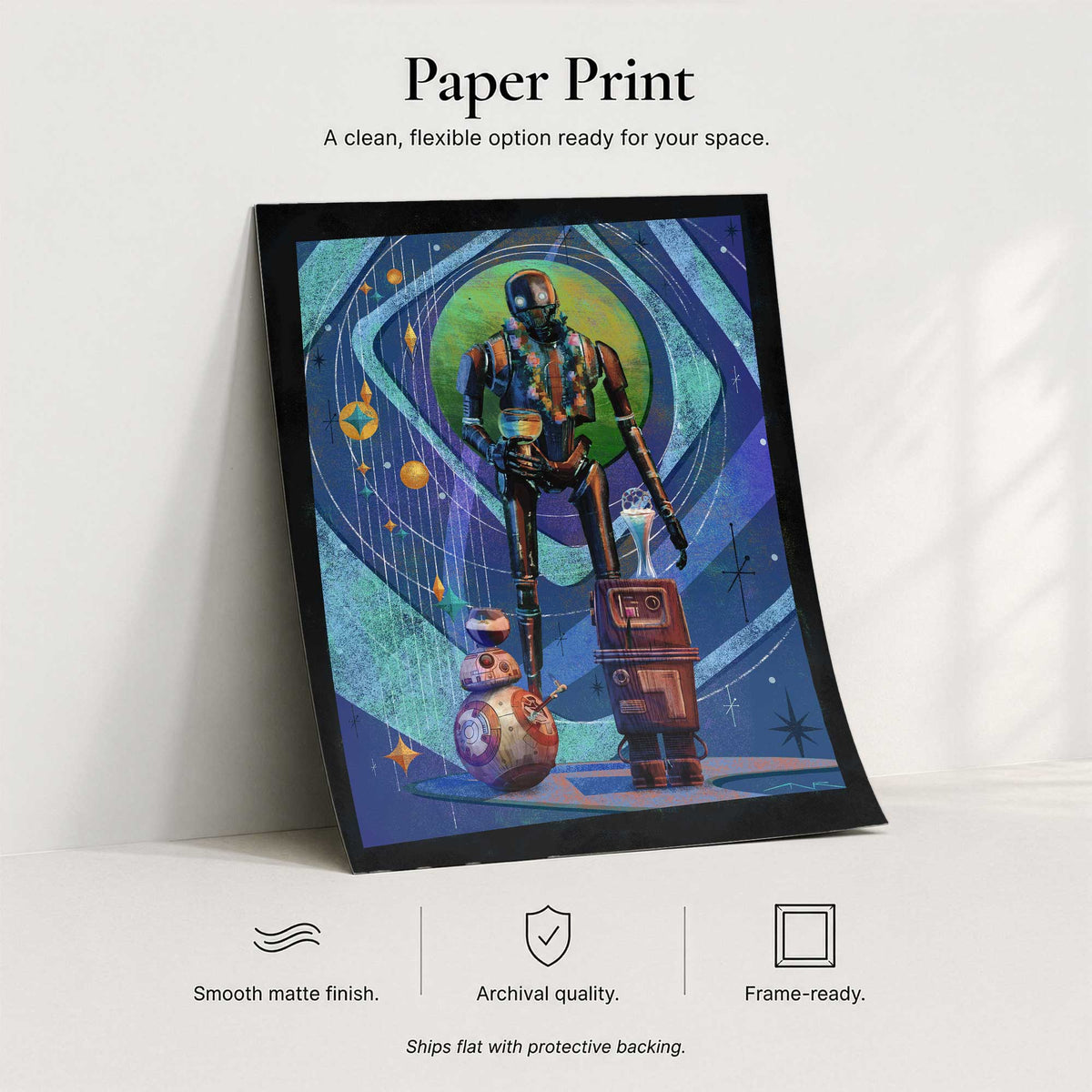 Vacation Protocol – Squad Mode archival paper print with smooth matte finish and frame-ready presentation