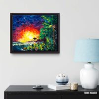 The Veiled Cove vol.1 – Original Palette Knife Surfer Girl Oil Painting