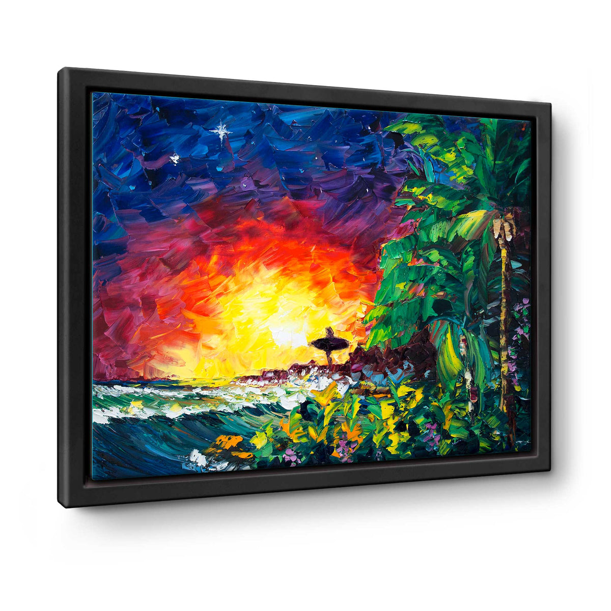 The Veiled Cove vol.1 – Original Palette Knife Surfer Girl Oil Painting