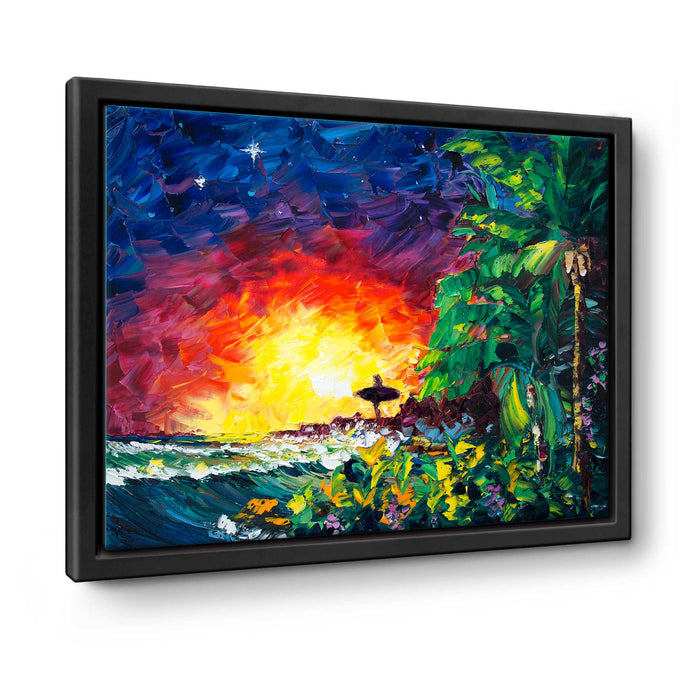 The Veiled Cove vol.1 – Original Palette Knife Surfer Girl Oil Painting