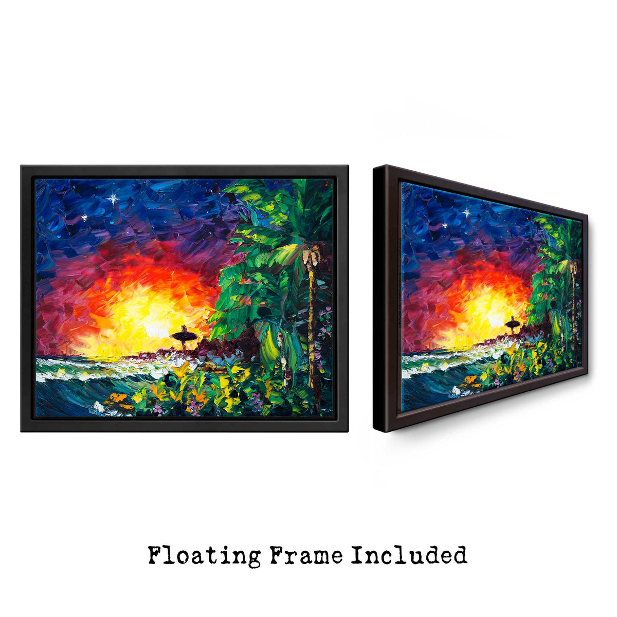 The Veiled Cove vol.1 – Original Palette Knife Surfer Girl Oil Painting