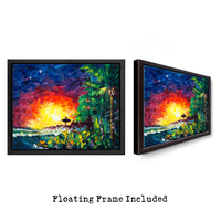 The Veiled Cove vol.1 – Original Palette Knife Surfer Girl Oil Painting